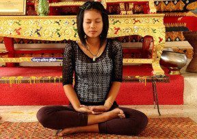 Meditate in Semi Lotus Position