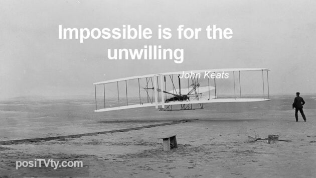 Motivational Quote By John Keats - Impossible Is For The Unwilling