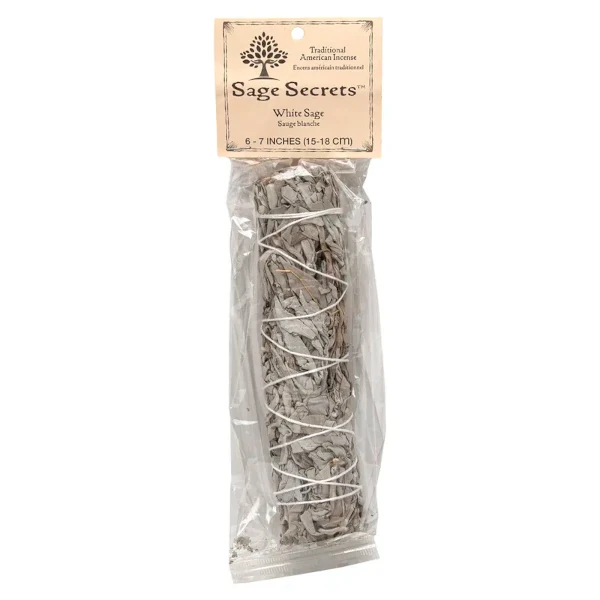 Sage Spirit, Traditional American Incense, White Sage, Medium (6-7 inches), 1 Smudge Wand 600x600