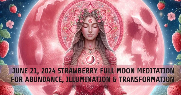 June 21, 2024 Strawberry Full Moon Meditation for Abundance, Illumination & Transformation
